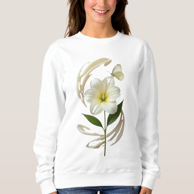 Ephemeral Grace Bloom and Drift Delicate Balance N Sweatshirt (Front)