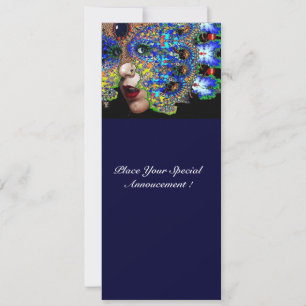 EPHEMERAL Mardi Gras Masquerade Ball ,Blue Mask Announcement