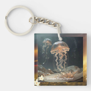 "Ephemeral Ocean Grace" Key Ring