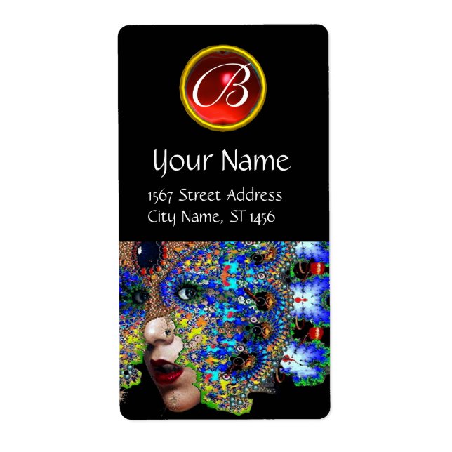 EPHEMERAL RED RUBY MONOGRAM Black (Front)