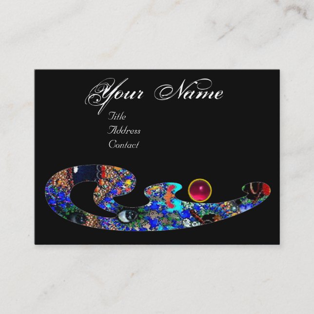 EPHEMERAL RUBY / Beauty ,Salon, Spa, Makeup Artist Business Card (Front)