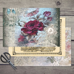 Ephemeral Victorian Variety Decoupage Wrapping Paper Sheet