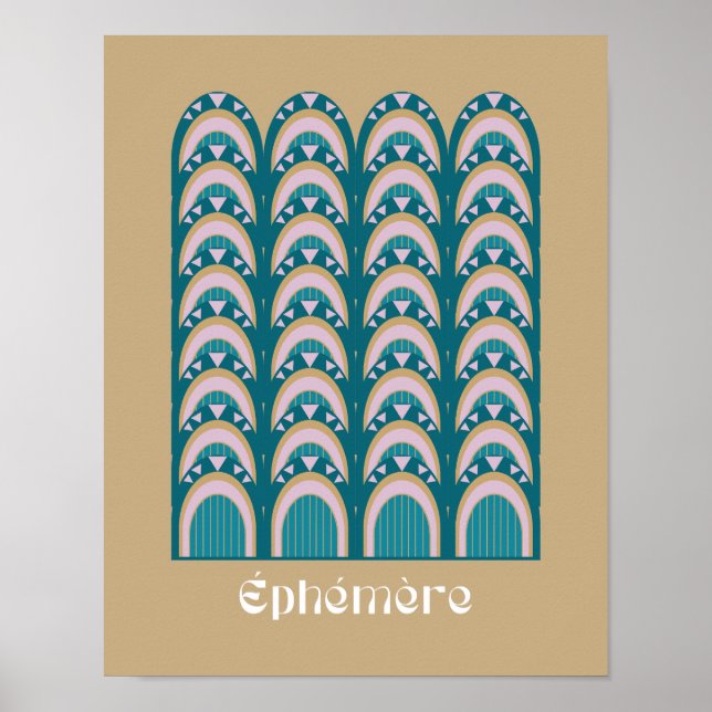 éphémère Art Deco style  Poster (Front)