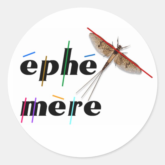 éphémère instantané classic round sticker (Front)
