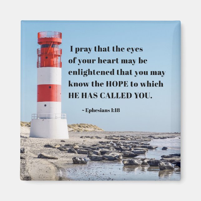 Ephesians 1:18 I Pray you may know the HOPE  Magnet (Front)