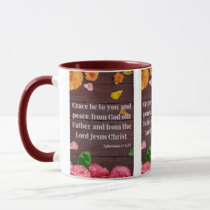 Ephesians 1:2 KJV Bible Scripture Pic Two-Tone Mug
