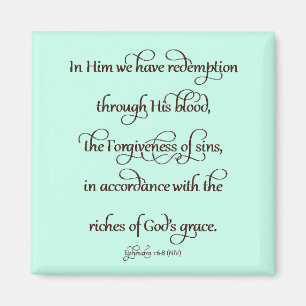 Ephesians 1:6-8 magnet