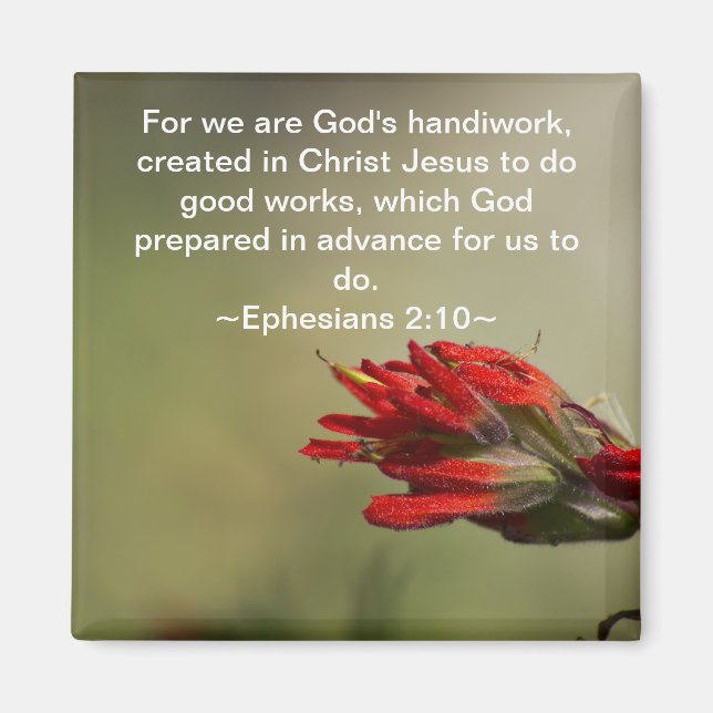 Ephesians 2:10 magnet (Front)