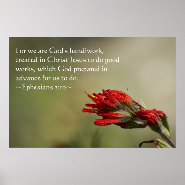 Ephesians 2:10 poster (Front)