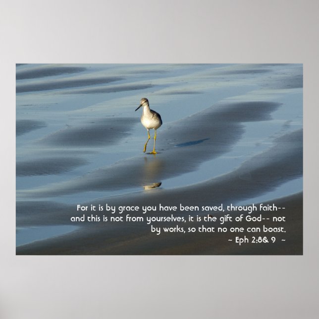 Ephesians 2:8& 9 Poster (Front)