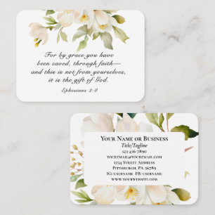 Ephesians 2:8 By Grace you have been saved Bible Business Card