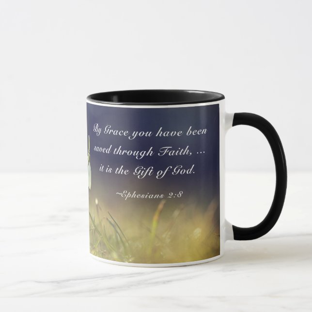 Ephesians 2:8 By Grace You Have Been Saved Bible Mug (Right)