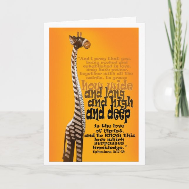 Ephesians 3:17-19 card (Front)