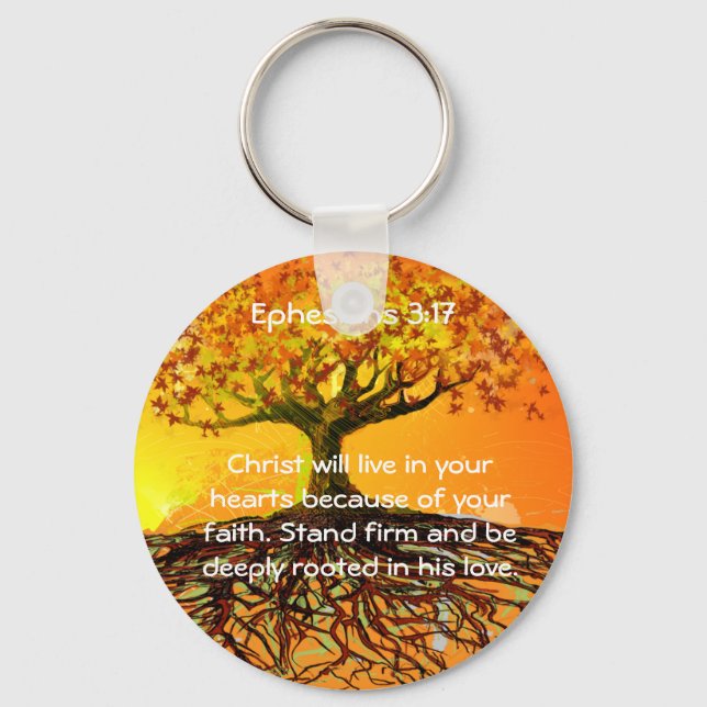 Ephesians 3:17 key ring (Front)