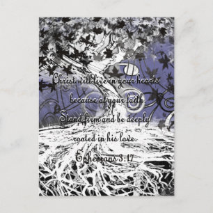 Ephesians 3:17 postcard