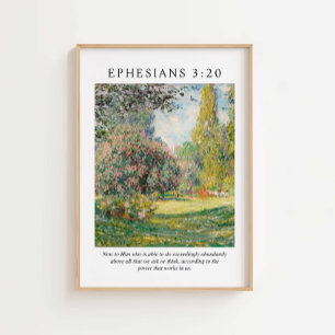 Ephesians 3:20 Bible Verse Poster