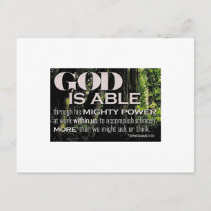 Ephesians 3:20 postcard