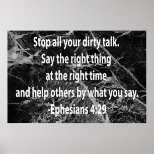 Ephesians 4:29 poster