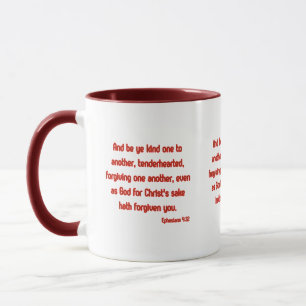 Ephesians 4:32 KJV Bible Verse Two-Tone Mug