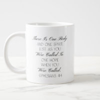 Ephesians 4:4 Hope Bible Verse Mug 