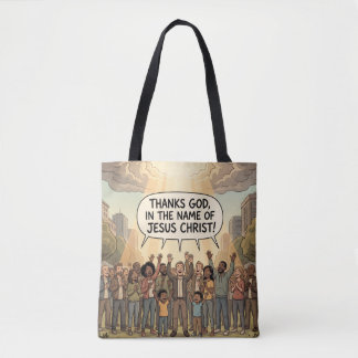 Ephesians 5:20 tote bag