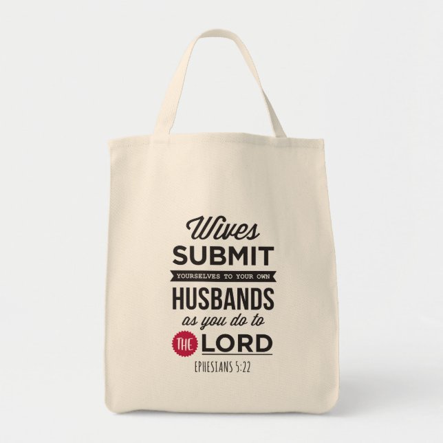 Ephesians 5:22 tote bag (Front)