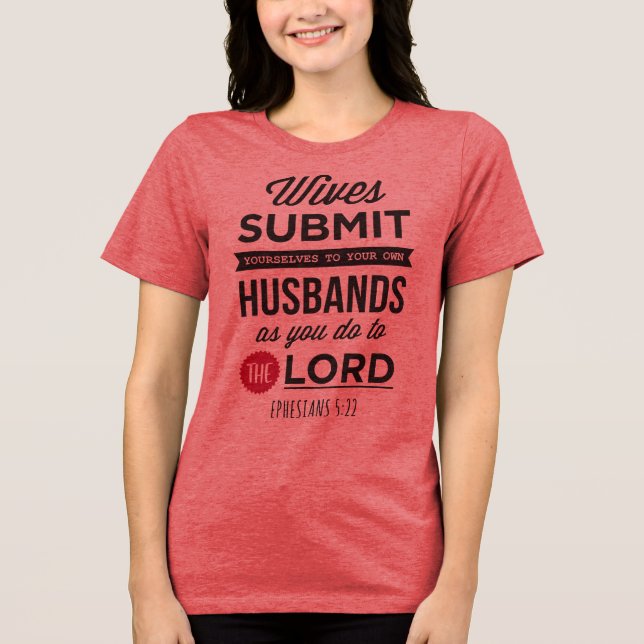 Ephesians 5:22 Tri-Blend shirt (Front)