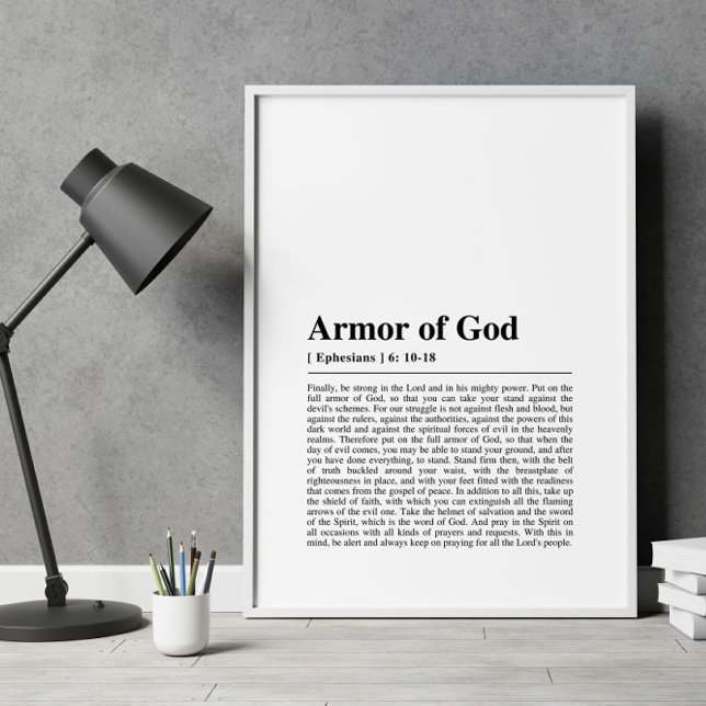 Ephesians 6:10-18 Armour of God Poster (Creator Uploaded)