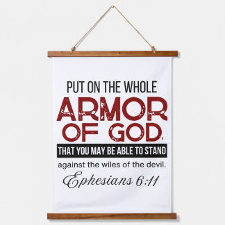 Ephesians 6:11 Put on the Whole Armour of God Hanging Tapestry