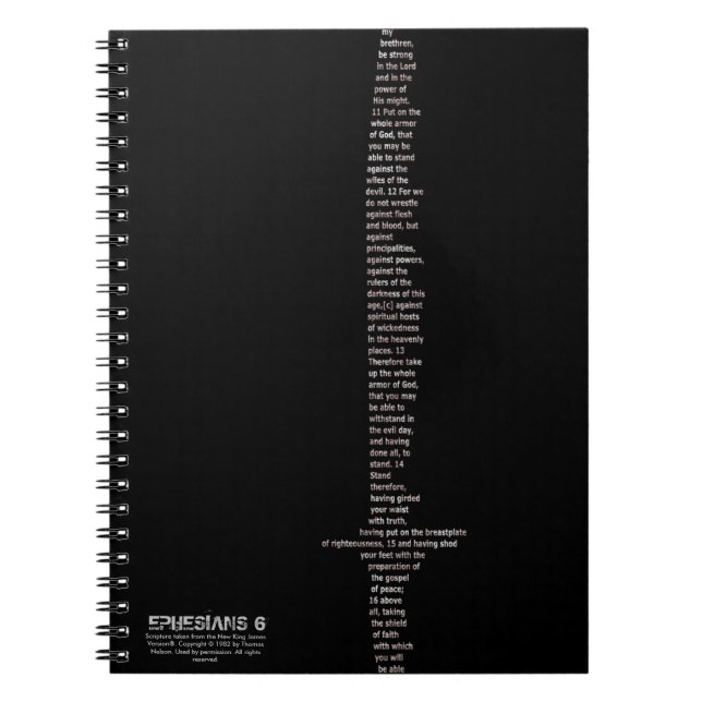 Ephesians 6 Sword Notebook (Front)