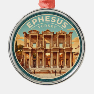 Ephesus Ancient City Turkey Metal Tree Decoration