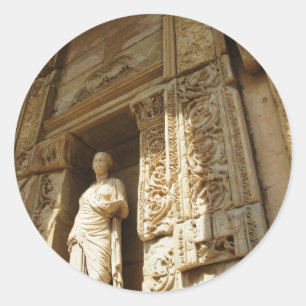Ephesus Turkey - Celsius library at Ephesus Classic Round Sticker