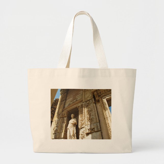 Ephesus Turkey - Celsius library at Ephesus Large Tote Bag (Front)