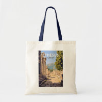 Ephesus Turkey Travel Art Vintage