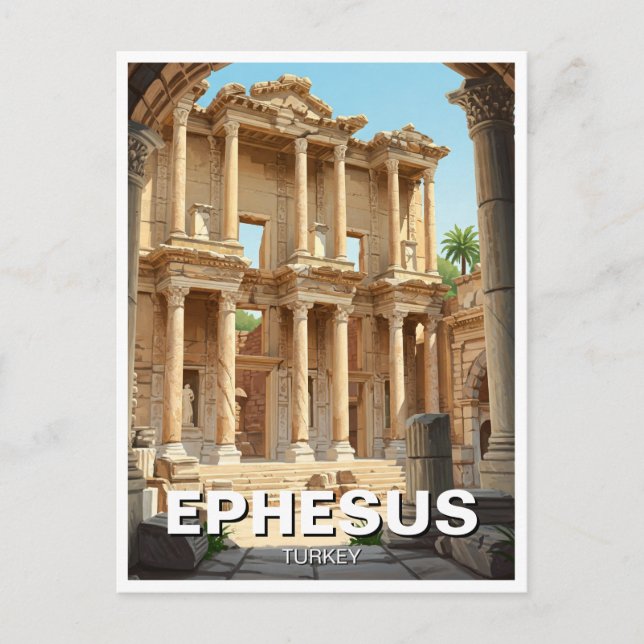 Ephesus Turkey Travel Postcard (Front)