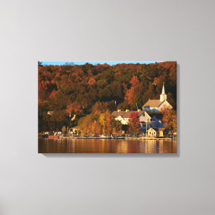 Ephraim, Wisconsin at Sunset Canvas Gallery Wrap Print