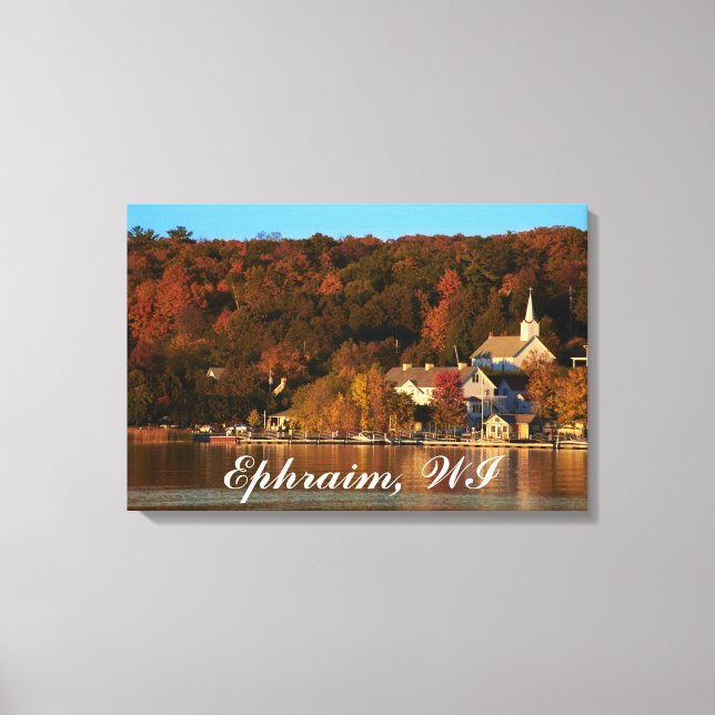 Ephraim, Wisconsin at Sunset Canvas Print (Front)