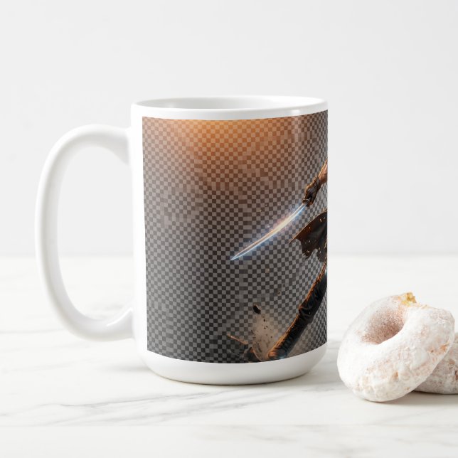 Epic Action Warrior Coffee Mug (With Donut)