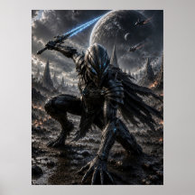 Epic Alien Knight in a Distant Galaxy
