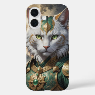 Epic Armoured Cat Warrior iPhone 16 Case