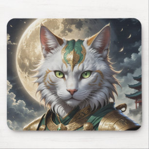 Epic Armoured Cat Warrior Mouse Pad