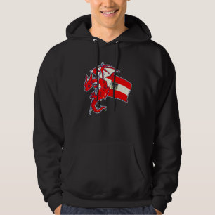 Epic Austrian Dragon  Proud Austria Flag Hoodie