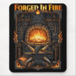 Epic Blacksmith Forge Anvil & Swords Fantasy Art Mouse Pad<br><div class="desc">Bring the fiery passion of the craftsman's forge into your everyday life with this spectacular "Epic Blacksmith Forge Anvil & Swords Fantasy Art." This masterfully illustrated design is an absolute must-have for anyone who appreciates the heavy, industrial beauty of metalworking, mediaeval history, and epic fantasy world-building. The artwork features a...</div>