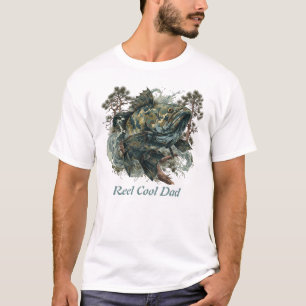 Epic Camo Bass Catfish Outdoor Fisherman Dad T-Shirt