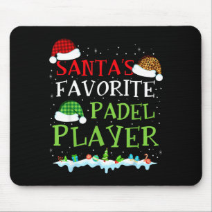 Epic Coach Favorite s Player Padel Santa Padel Fun Mouse Pad
