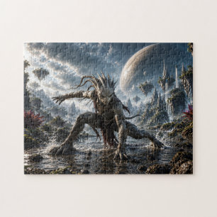 Epic Cosmic Guardian in a Fantasy World Jigsaw Puzzle