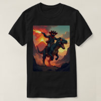 Epic Cowboy Cat Riding Dinosaur | Fantasy Sci-Fi