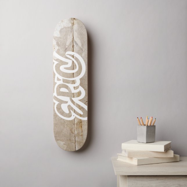 Epic Distressed Graffiti Street Art Lettering Skateboard (Wall Art)