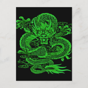 Epic Dragon Green Postcard