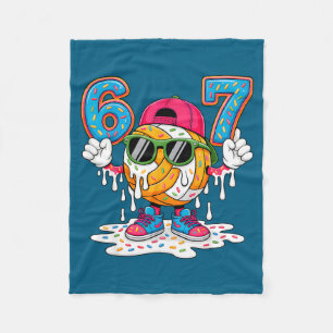 Epic Drip 67 7 Ice Cream Six Basketball 6 Seven Fleece Blanket